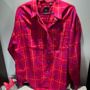 Liz Sport button down shirt medium flannel